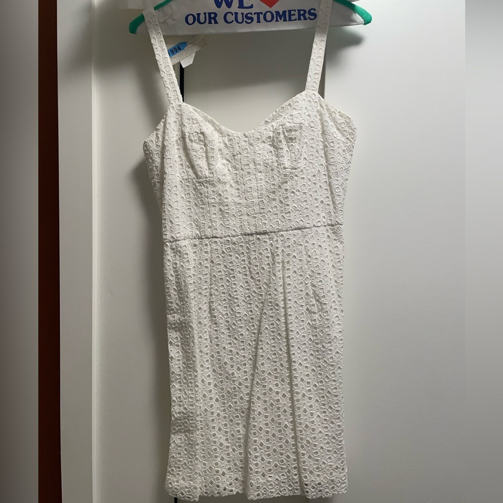 WHITE MINI graduation DRESS